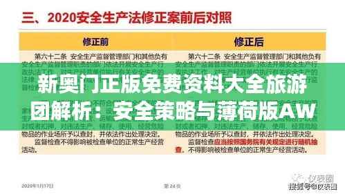 新奥门正版免费资料大全旅游团解析:安全策略与薄荷版AWB450.17设计揭秘