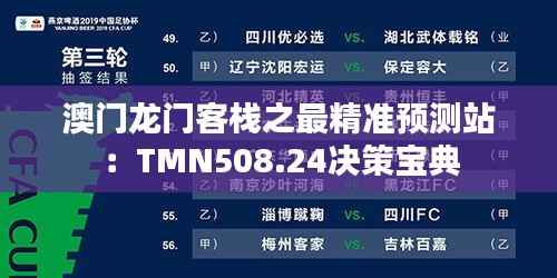 澳门龙门客栈之最精准预测站：TMN508.24决策宝典