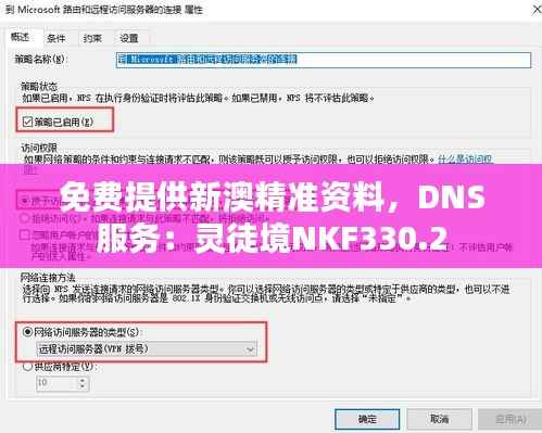 免费提供新澳精准资料，DNS服务：灵徒境NKF330.2