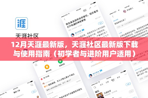 天涯社区最新版下载指南,从初学者到进阶用户的使用全攻略(12月最新版)