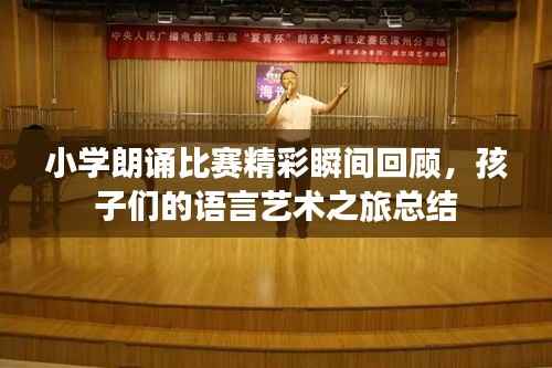 小学朗诵比赛精彩瞬间回顾,孩子们的语言艺术之旅总结