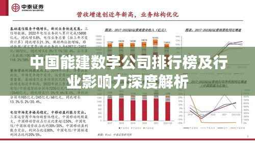 中国能建数字公司排行榜及行业影响力深度解析