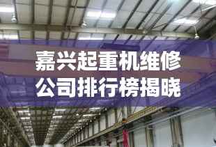 嘉兴起重机维修公司排行榜揭晓!专业团队实力对比,优质服务商一览无余
